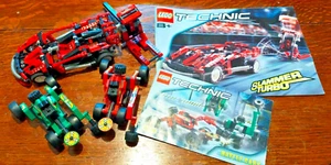 Vintage Lego Technics 8241 Battle Cars & 8242 Slammer Turbo complete + booklets - Picture 1 of 14