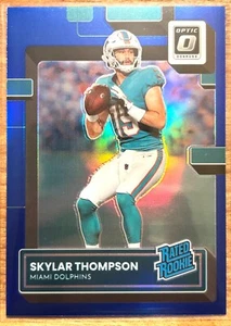 2022 Donruss Optic - Skylar Thompson - Rated Rookie - Blue Prizm SP /179 - Picture 1 of 2