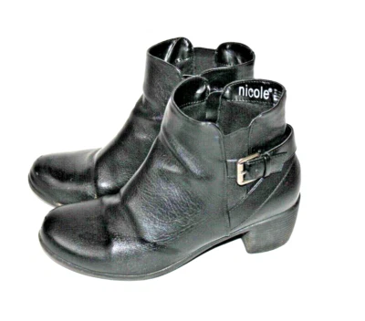 Женские черные сапоги на каблуке Nicole размер 9 М - Изображение 1 из 4