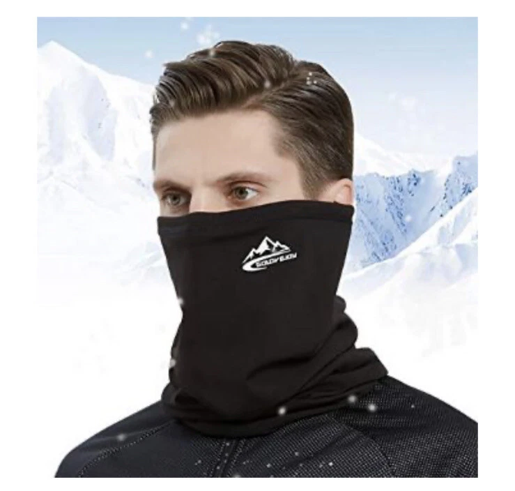 Máscara facial más cálida para hombre cuello de bicicleta pasamontañas esquí ciclismo a prueba de viento unisex Foto 1 de 1