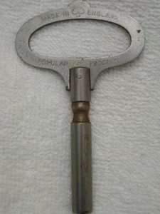Vintage POPULAR PROGRESS #10 Made in ENGLAND~ Steel CLOCK Winding KEY Tool 4.4mm - Picture 1 of 4