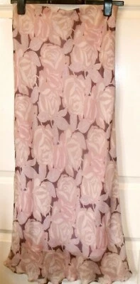 NEW 100% SILK SCARLETT LONDON PINK MIX PULL ON SKIRT SIZE 12 # 454* - Image 1 of 2