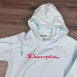 Champion Hoodie Girls Size Youth XL Blue Mist Sweatshirt - Picture 1 of 21