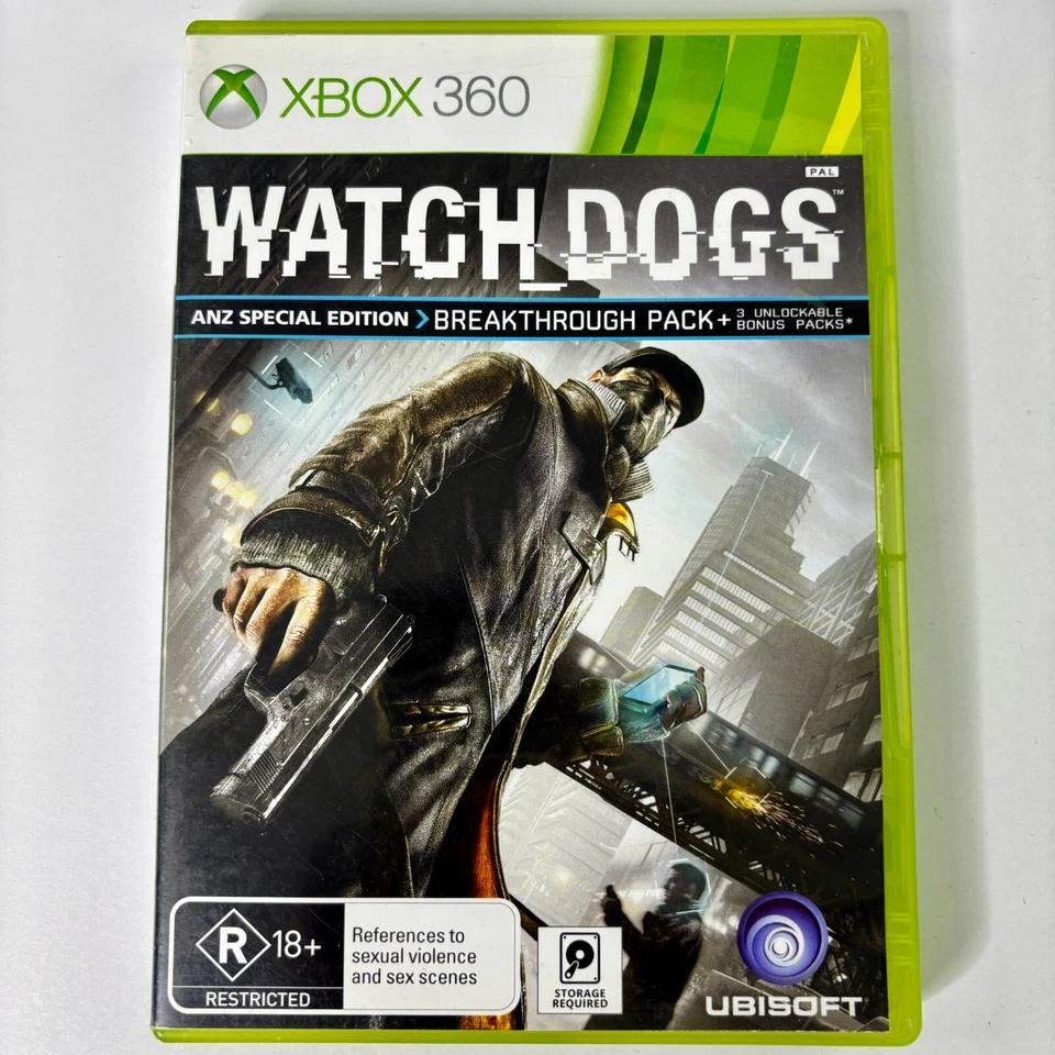 Watch Dogs ANZ Special Edition Xbox 360 PAL Complete With Manual Free Postage - Image 1 of 4