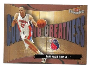 Tayshaun Prince 2003-04 Fleer Patchworks Courting Greatness #16 Detroit Pistons - Imagen 1 de 2