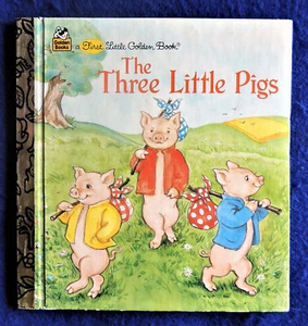 The Three Little Pigs Retold by Alan Benjamin First Little Golden Books HC 1988 - Picture 1 of 3