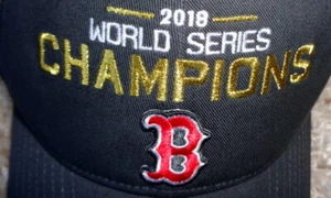 NIKE BOSTON RED SOX 2018 WORLD SERIES CHAMPIONS Adjustable Snapback Cap Hat - Picture 1 of 6