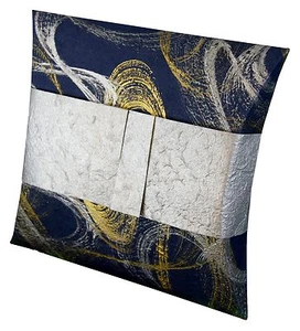 Gilded Saphire Biodegradable Journey EarthUrn, Hand Crafted Adult Cremation Urn - Picture 1 of 12