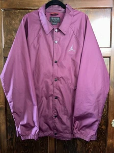 EUC Men’s Air Jordan Wings Coaches Jacket Maroon Purple 882898-609 Size XL - Picture 1 of 11