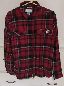 Camicia di flanella rossa da uomo taglia M Columbia Crimson Washington State Cougars - Foto 1 di 11