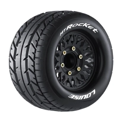 LOUISE LOUT3201SX MT-ROCKET 1:10 soft 2.8 Felge schwarz (2) Hex 12mm,14,17mm - Bild 1 von 4