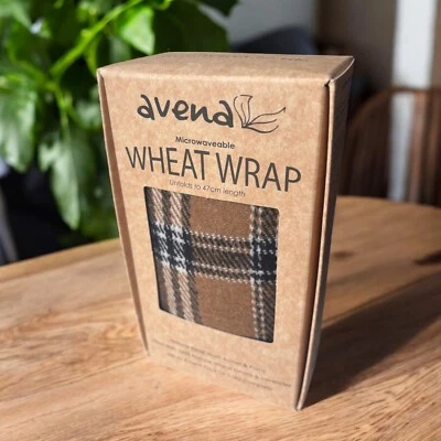 AVENA Camel Check Lavendel Weizen Verpackung Geschenkbox Mikrowelle Qualität Made in Britain 47 cm.