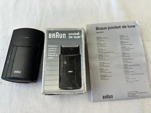 Vintage 1990s Braun Shaver Pocket De Luxe With Box And Manual 5 524 - Picture 1 of 5