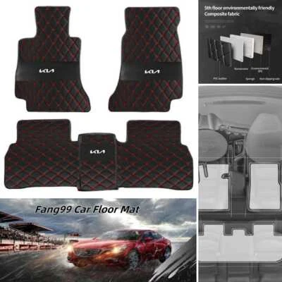 For Kia Car Floor Mats All Models Carpets Front & Rear Rugs Waterproof Auto Mats - Изображение 1 из 4