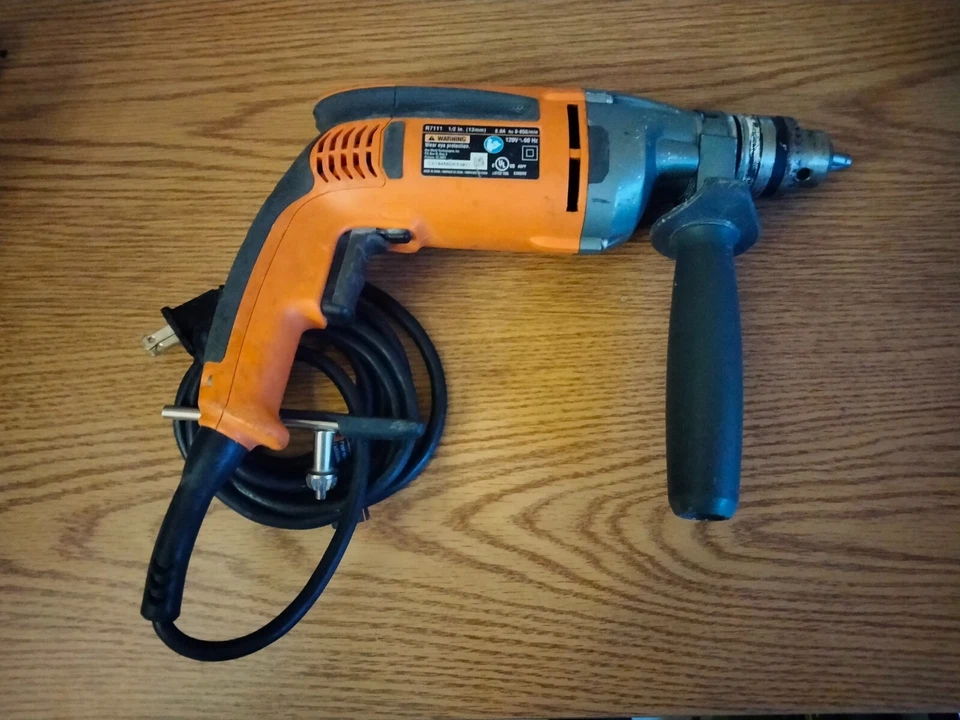Ridgid R7111 有线双绝缘 1/2 英寸电钻 — 第 1/4 张图片