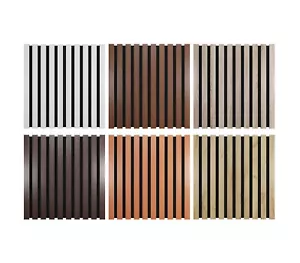 (2 Pack) 20*20*2in | Decorative Slat Wood Wall 3D Cladding Acoustic Panel "Pole" - Picture 1 of 3