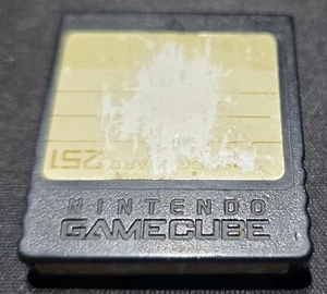 Tarjeta de memoria oficial OEM negra 251 16 MB negra DOL-114 Nintendo Gamecube G/VG cnd - Imagen 1 de 2