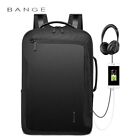 BANGE USB Charge Men Laptop Business Waterproof school Backpack  Short Trip bag