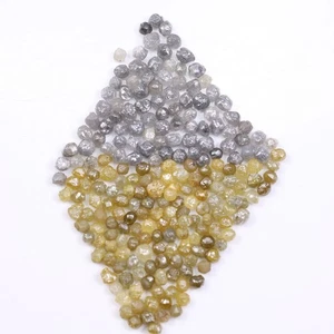 Lote de diamantes crudos naturales sin cortar gris y amarillo de 8,00 quilates para regalo personalizado - Imagen 1 de 7