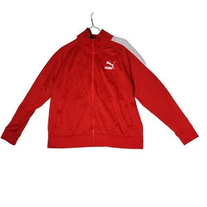 Puma Jacket Mens Sz XXL Red All Weather Rain Tracksuit Top Waterproof Coat Gym - Picture 1 of 13