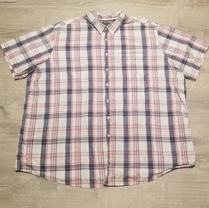 US Polo Assn Men's Shirt 4XLT Multi Color Short Sleeve Madras Plaid Embroidered - Picture 1 of 6