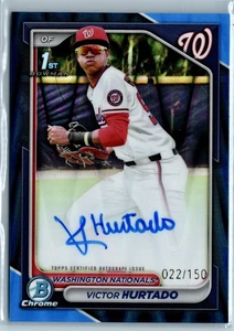 2024 Bowman Chrome #CPA-VH Victor Hurtado Prospects Auto Blue /150 - Bild 1 von 2