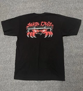 Santa Cruz Men’s Medium Black Double Sided T-shirt Eyes And Claws Skater Retro - Picture 1 of 10