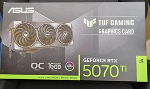 ASUS - TUF Gaming NVIDIA GeForce RTX 5070 Ti OC Edition 16GB GDDR7 *New No Box* - Afbeelding 1 van 1