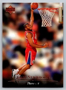 1995-96 Upper Deck #133 Jerry Stackhouse RC 76ers Basketball Card - Picture 1 of 2