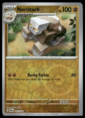 Pokemon SV04: Paradox Rift #103/182 Naclstack HOLO - Image 1 of 2