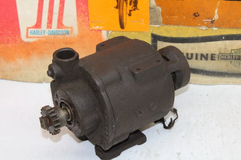 Harley-Davidson J JD FD Motor Generador Armadura Carcasa Cubierta Postes Engranaje Foto 1 de 4