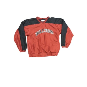 GEORGIA Bulldogs Mens Windbreaker Pullover Jacket  Sz S Lined Red Black   - Picture 1 of 7
