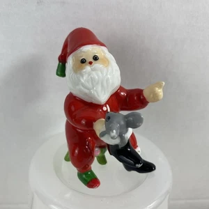 Kurt S Adler Weihnachtsschmuck Weihnachtsmann Figur Vintage 80er Jahre Handarbeit - Bild 1 von 7