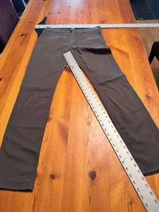 Paige Jeans Mens 32X32 Brown Normandie Slim Fit Straight Stretch Denim T2 - Picture 1 of 5