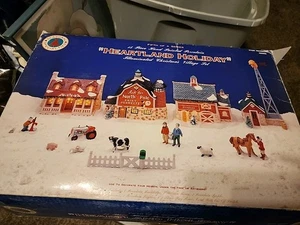 Heartland Holiday beleuchtetes Weihnachtsdorf Set in Box Neu?? Getestet  - Bild 1 von 10