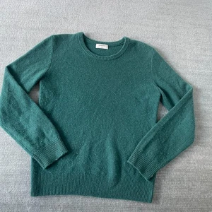 Aritzia Babton maglione cashmere donna M verde girocollo minimalista classico - Foto 1 di 9