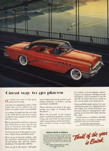 1955 Buick: Great Way to Go Places Bridge Vintage Print Ad - Picture 1 of 1