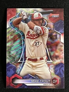2023 Bowman's Best MIKE TROUT WAVE REFRACTOR ANGELS #44 - Picture 1 of 2