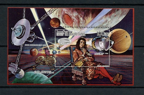 P870  Mauritania 1986  Edmond Halley comet space   sheet   MNH Cover