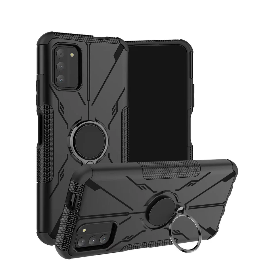 For Nokia G100 Case Shockproof Magnetic Ring Holder Stand  Cover+Tempered Glass - Image 1 of 4