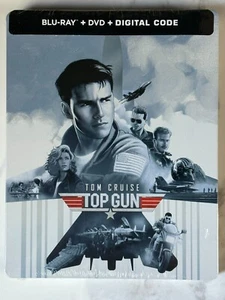 Top Gun Blu Ray + DVD Limited Edition STEELBOOK NEW/SEALED Tom Cruise - Picture 1 of 2