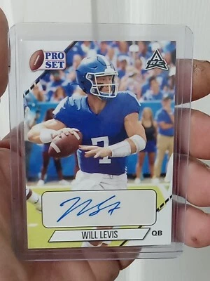 2021 Leaf Pro Set #PS-WL1 Will Levis Auto Rookie Card. NICE! - Image 1 of 4