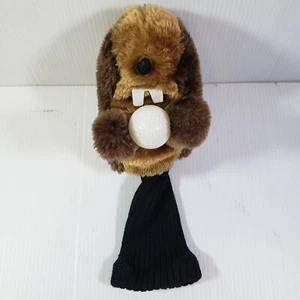 Caddyshak Gofers Golf Club fairway head Cover Brown Golf Ball - Picture 1 of 6
