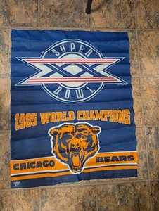 Vintage Chicago Bears Super Bowl Flag 1985 - Picture 1 of 4