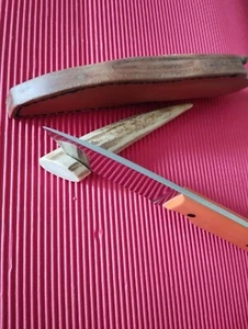 Messer handgefertigt Jagd Outdoor Sammler Lederscheide handgenäht Böhler  N690 - Bild 1 von 12