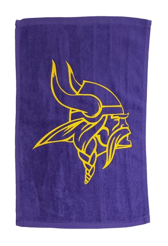 NFL Minnesota Vikings 11" x 18" 100% Cotton Rally Towel Purple Towel Gold Head Cover