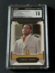 2004 Upper Deck UD LeBron James RC Rookie 1st Card NAXCOM Exclusive PROMO CGC 10 - Picture 1 of 6