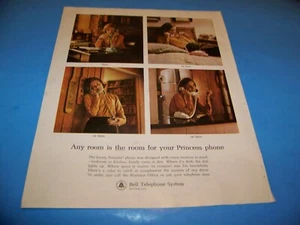 Bell Telephone "Princess Phone" Original Print Ad from Magazine Vintage 1964 - Picture 1 of 2