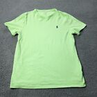 Polo Ralph Lauren V Neck Shirt Cotton Short Sleeve Green Mens S Small Petite