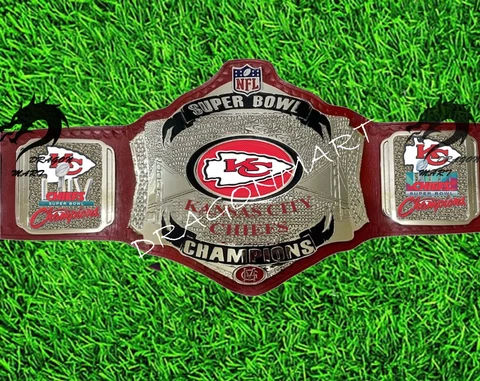 Kansas City Chiefs Championship Belt Super Bowl LIV/LVII 54/57 Football 4mm Bras Cover